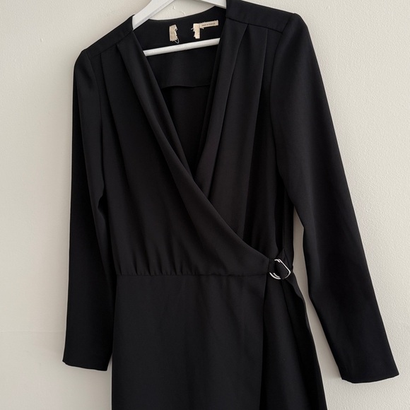 ba&sh Black Mini Long Sleeves‎ Wrap Dress - Picture 9 of 10